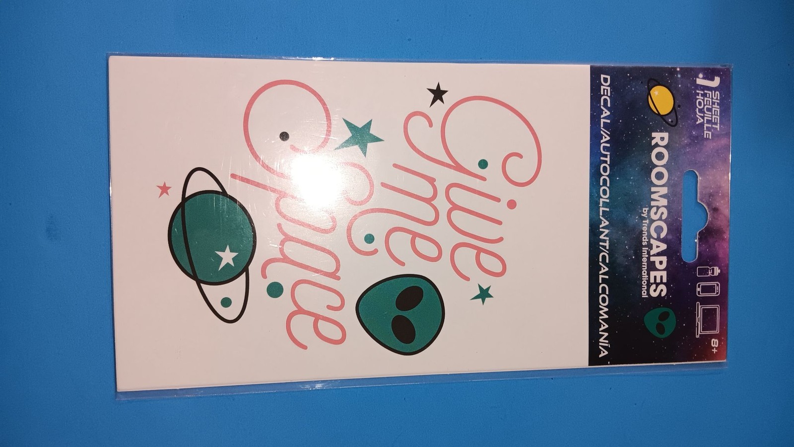 ROOMSCAPES Wall Decal Give Me Space Alien Planets Kids Bedroom Vinyl Sticker