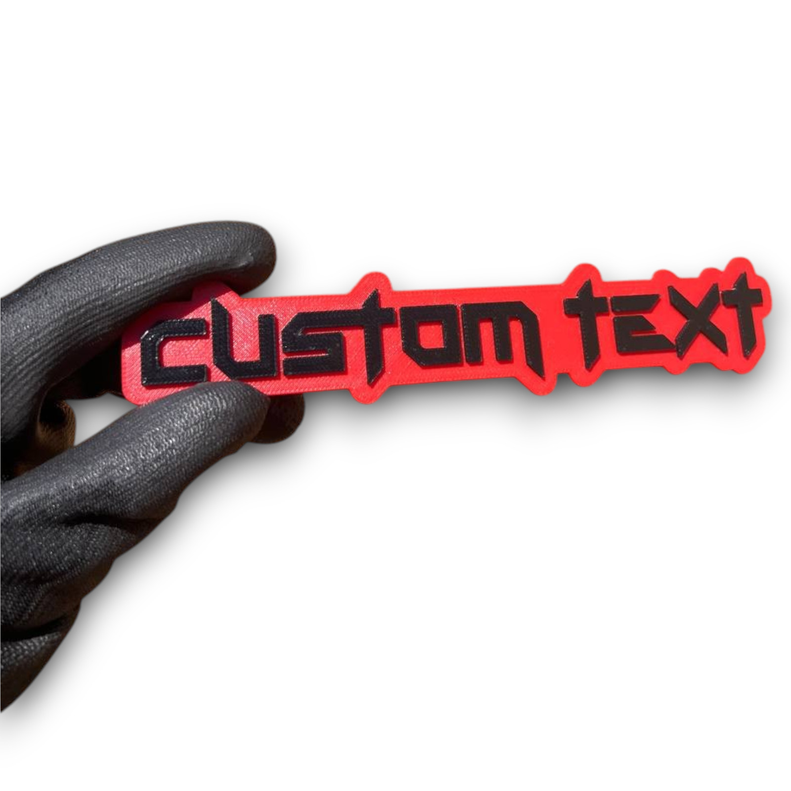 1X Custom Text Car Badge Fender Emblem 3D Printed Name Logo Gift Tailgate Decal