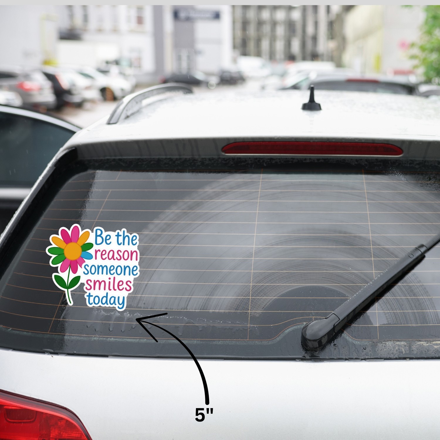 4Pcs Be the Reason Someone Smiles Today Stickers – Cute Inspirational Decals