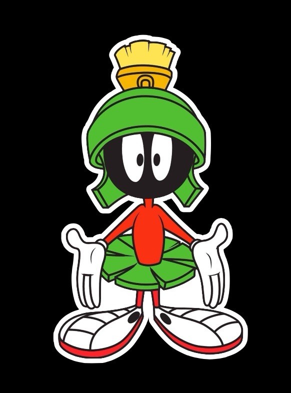 MARVIN THE MARTIAN KIDS DECAL USA STICKER CAR TRUCK WINDOW BUMPER LAPTOP WALL