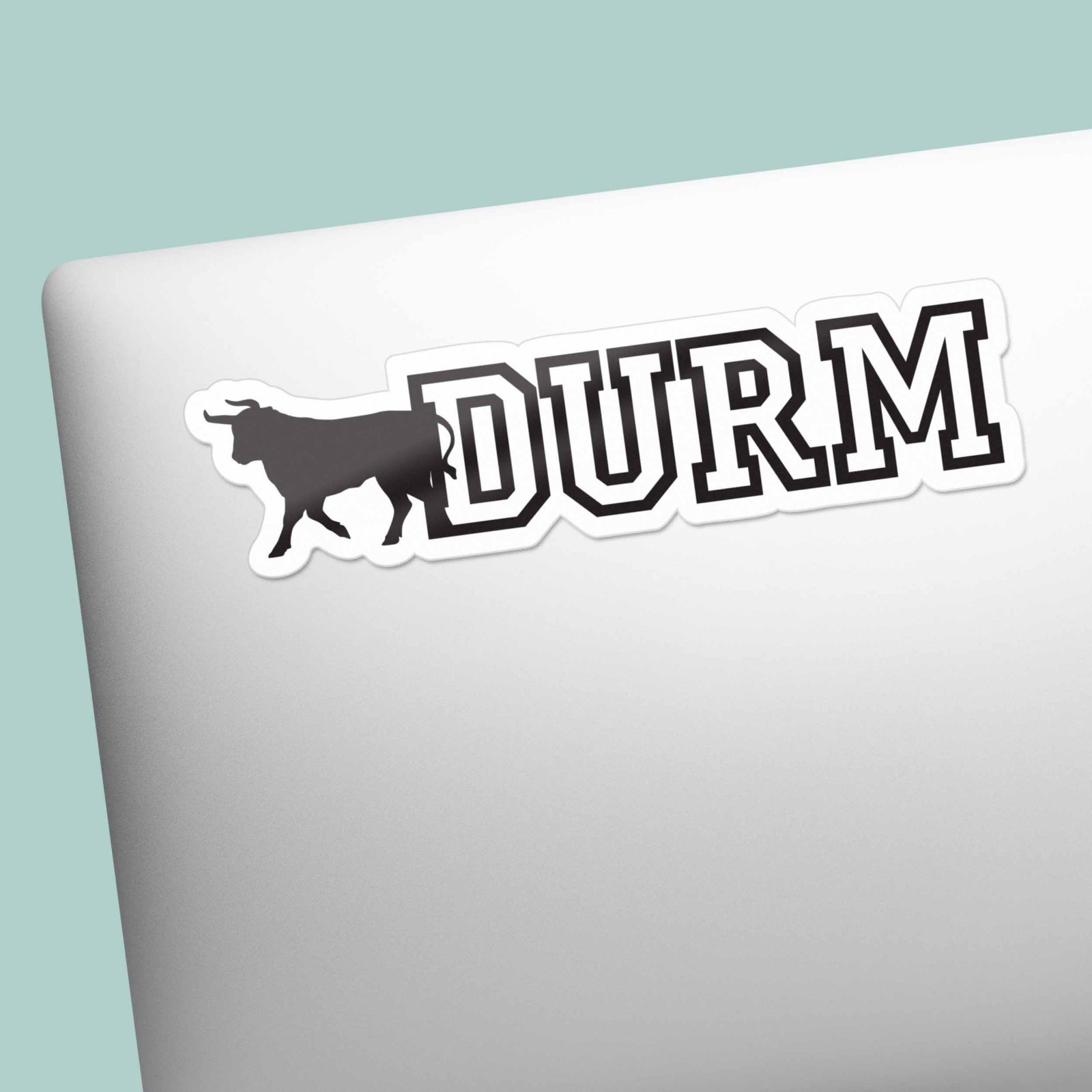 Durm Bull Funny Durham North Carolina Sticker – Cute NC Decal
