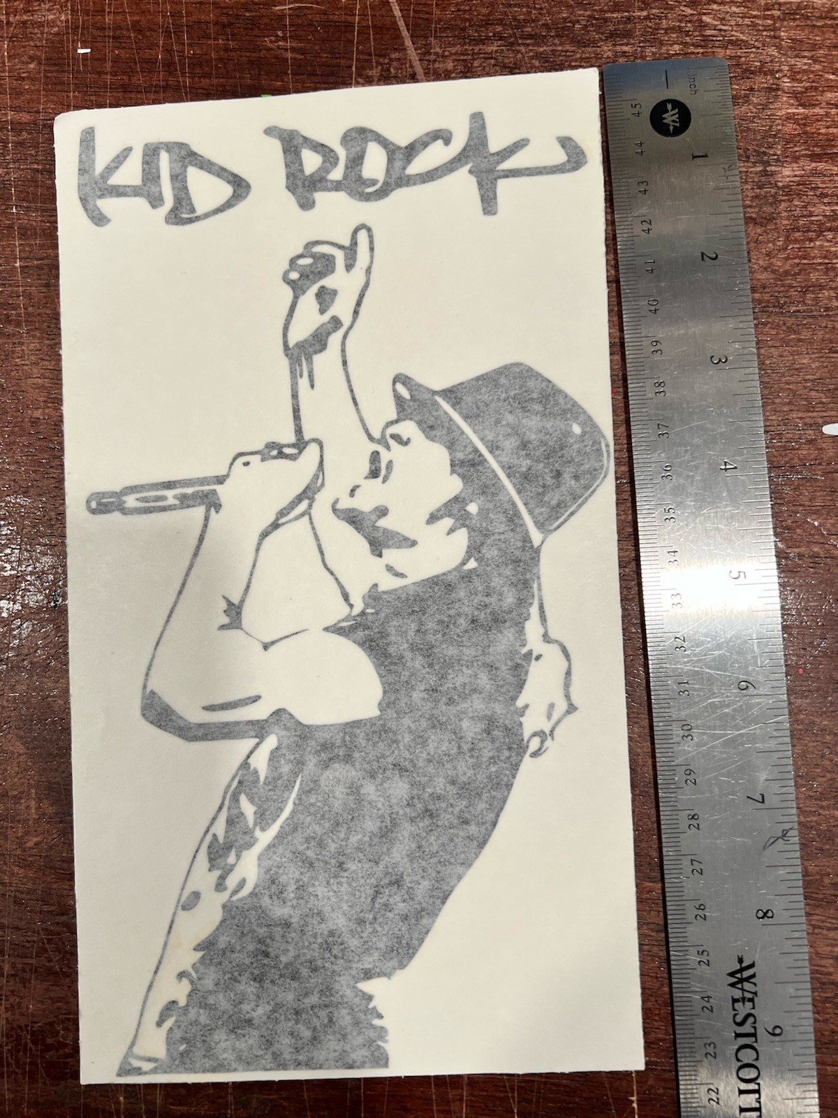 Kid Rock Performing Logo Vinyl Decal Bumper Sticker Top Dog Rare Cocky Badass