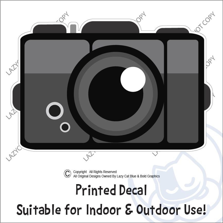 Retro Camera Decal Sticker Film Old School Cam Media Photography Pictures Photo