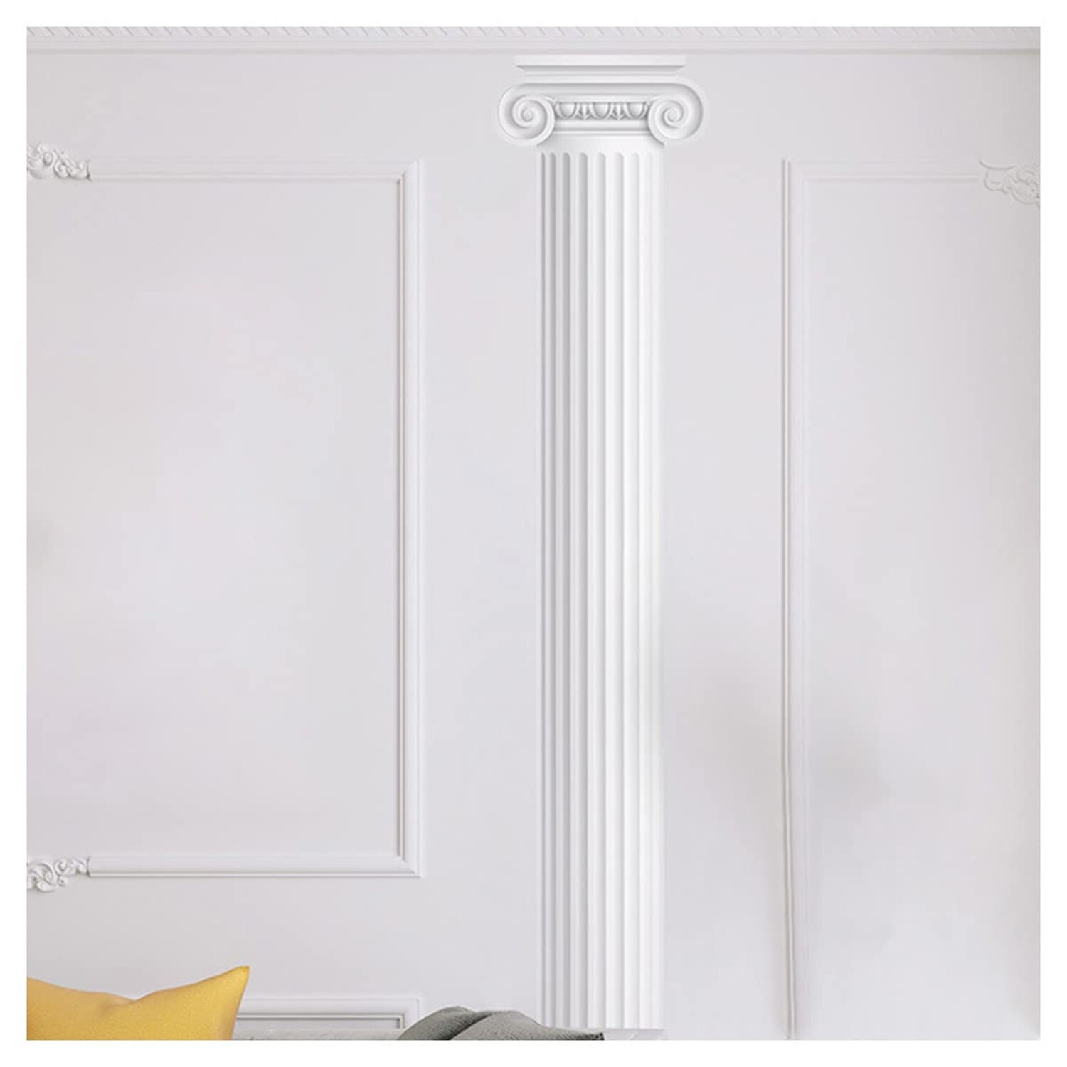 11.8" x 94.5" 3D Lifelike Roman Column Decorative Wall Sticker Self Adhesive …