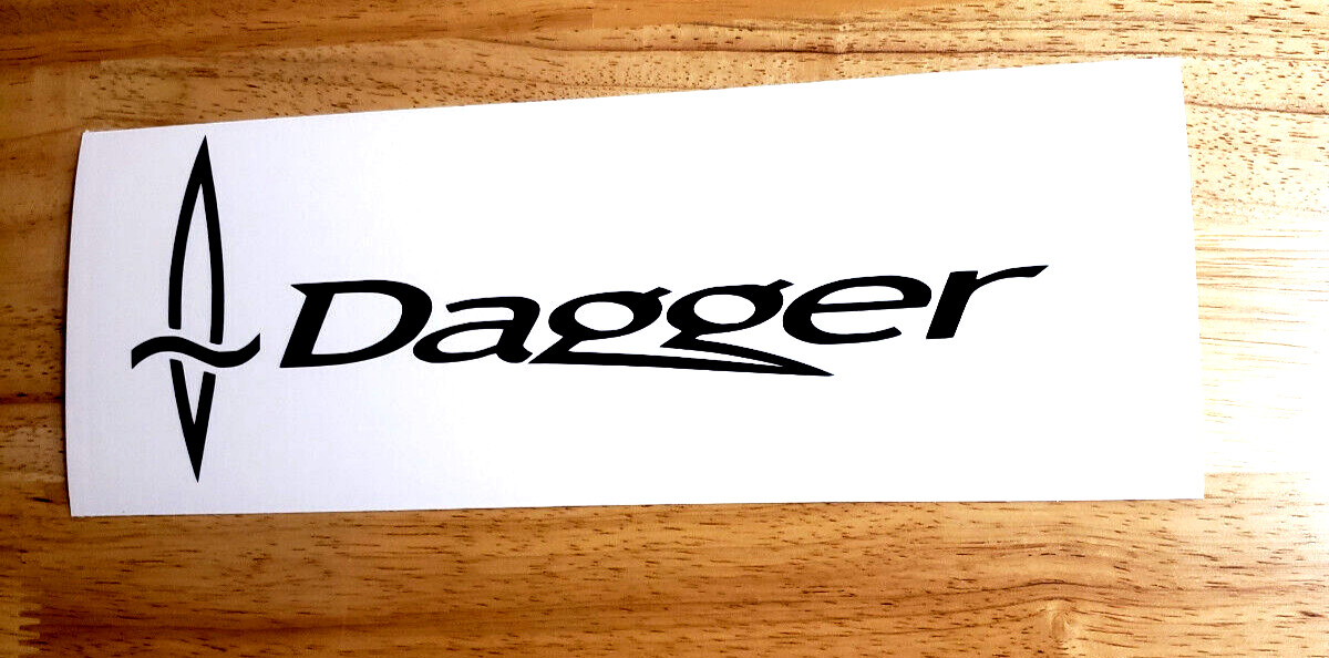 Dagger Kayak Canoe Decals Stickers Gloss BLACK 9" (2) FAST USA