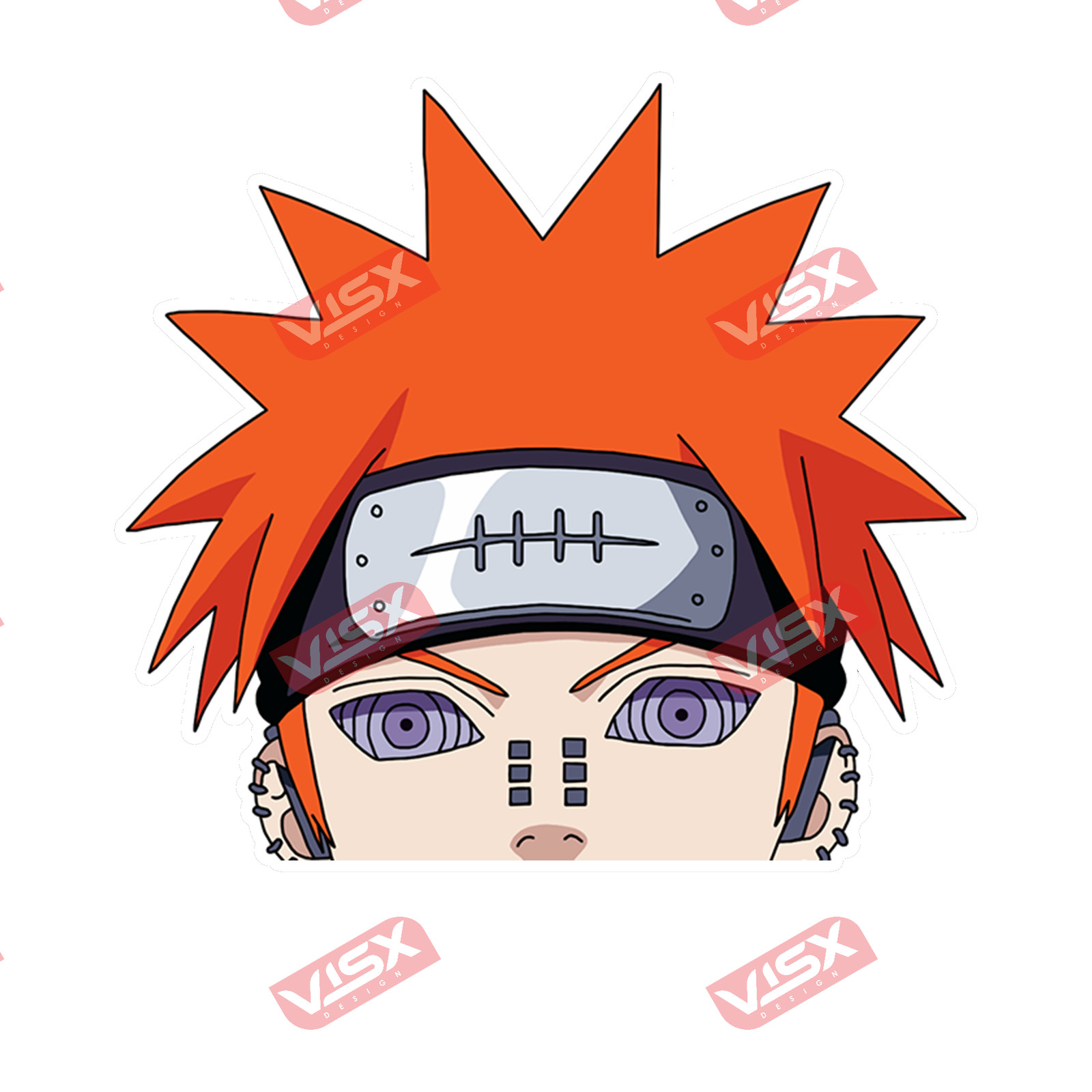 Pain Anime Peeker Bumper Sticker Manga Car Window Decal Vinyl Auto Art
