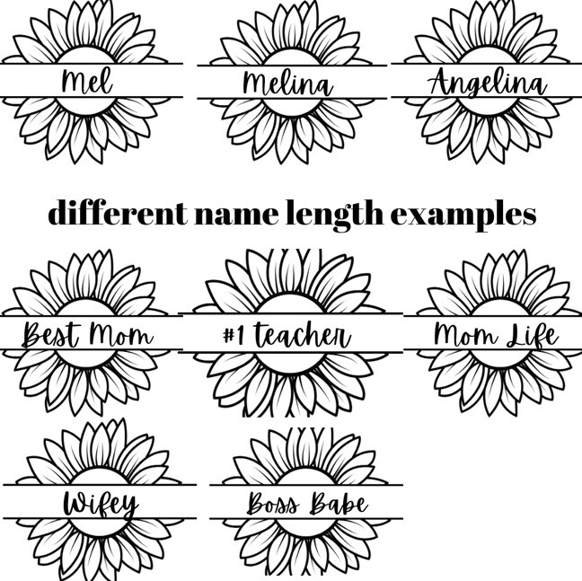 Stanley Tumbler Accessories 40oz 30oz Vinyl Sticker Decal Aesthetic Floral Name