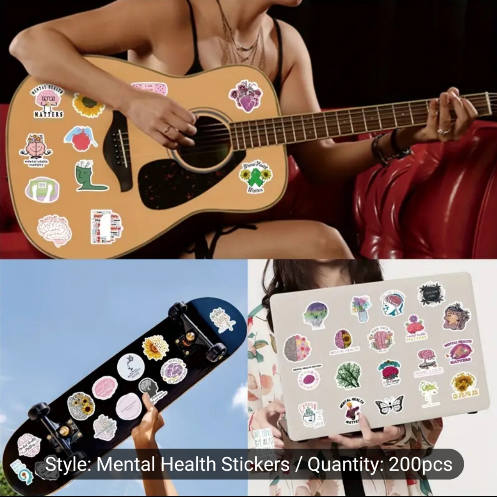 20 PCS Mental Health Inspirational Stickers BRAND NEW