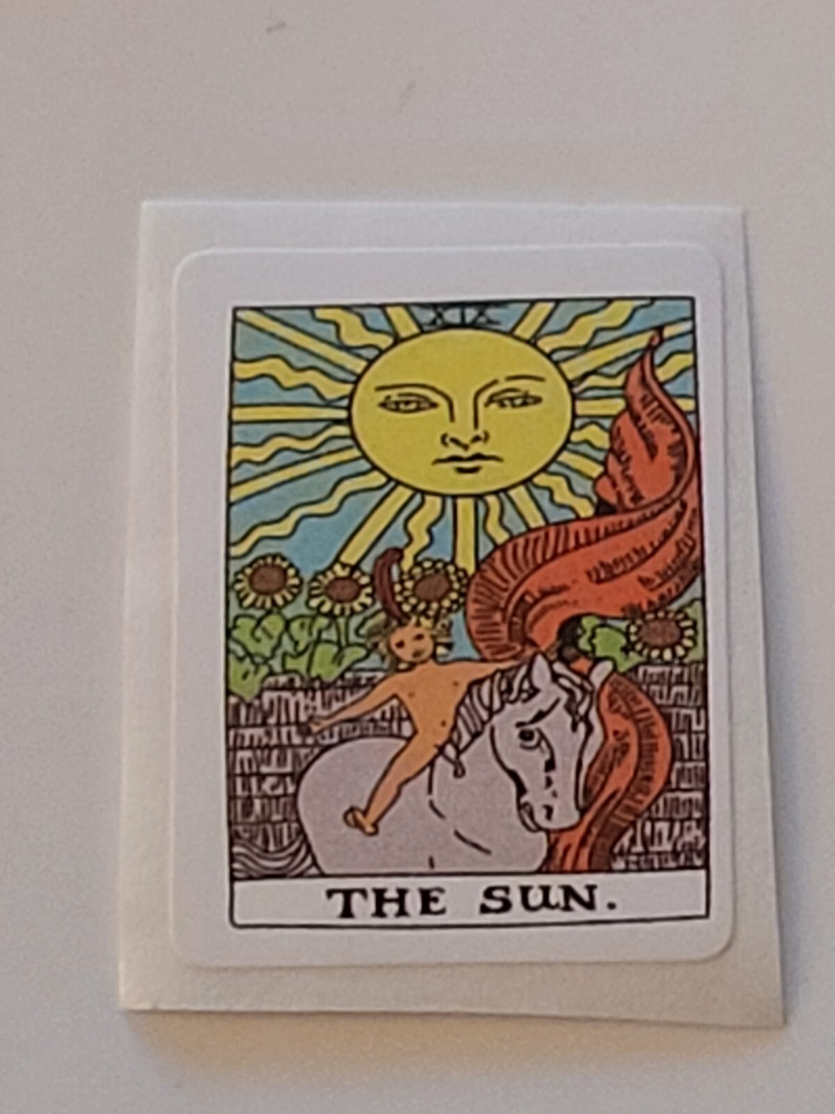 10 PCS Mini Tarot Oracle Cards Symbols Characters Psychic Stickers BRAND NEW