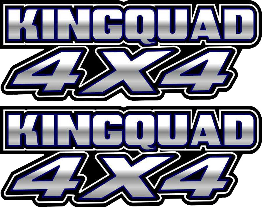 King Quad 4×4 Blue Gas Tank Graphics Sticker Decal