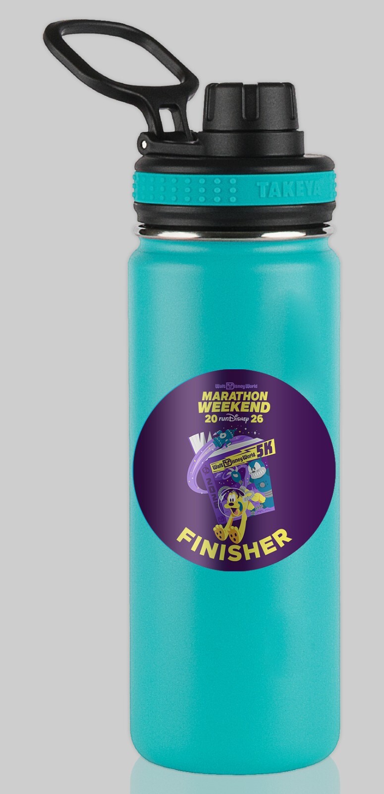 RunDisney Marathon Weekend 2026 5K 3.1 Miles FINISHER Water Bottle Sticker