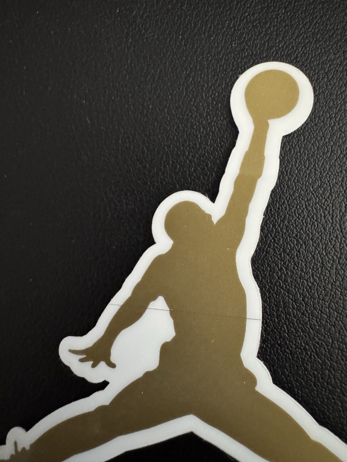 Authentic Air Jordan Jumpman Sticker (Approx 3.5" x 3.5") Nike Gold Flight Logo