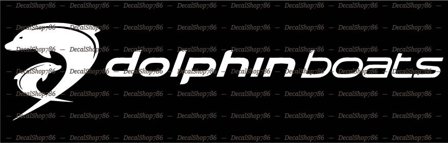 Dolphin Boats I -Outdoor Sports- Car/SUV/Truck Vinyl Die-Cut Peel N' Stick Decal
