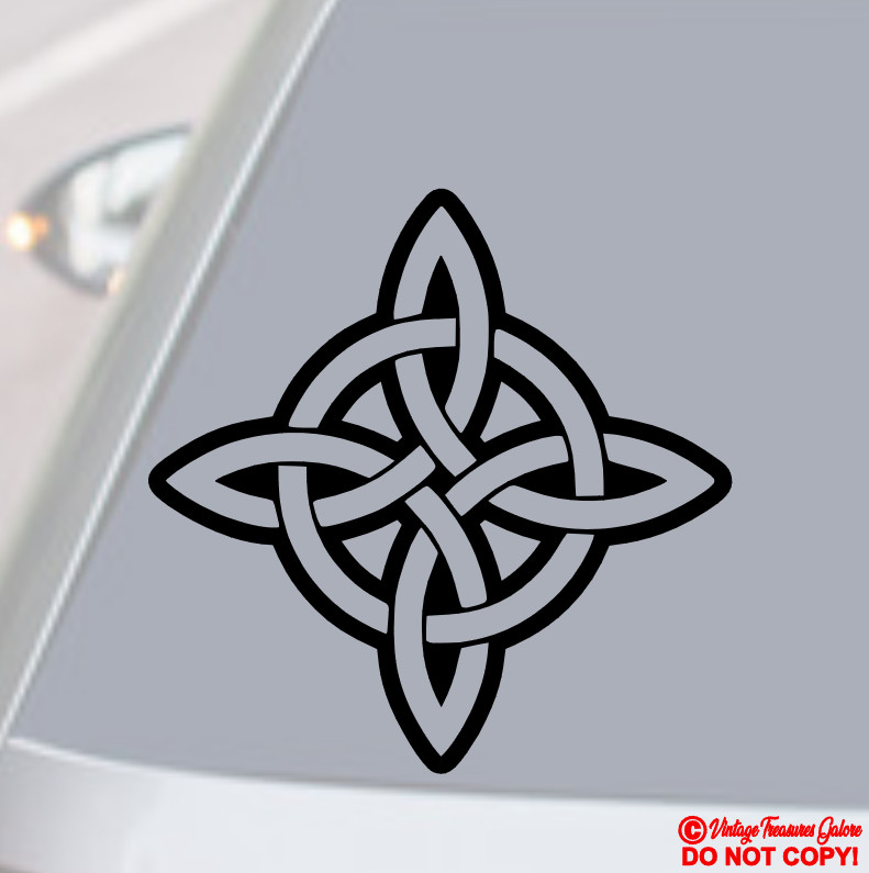 CELTIC WITCH'S KNOT Vinyl Decal Car Sticker WICCA PAGAN MAGIC WITCHCRAFT SYMBOL