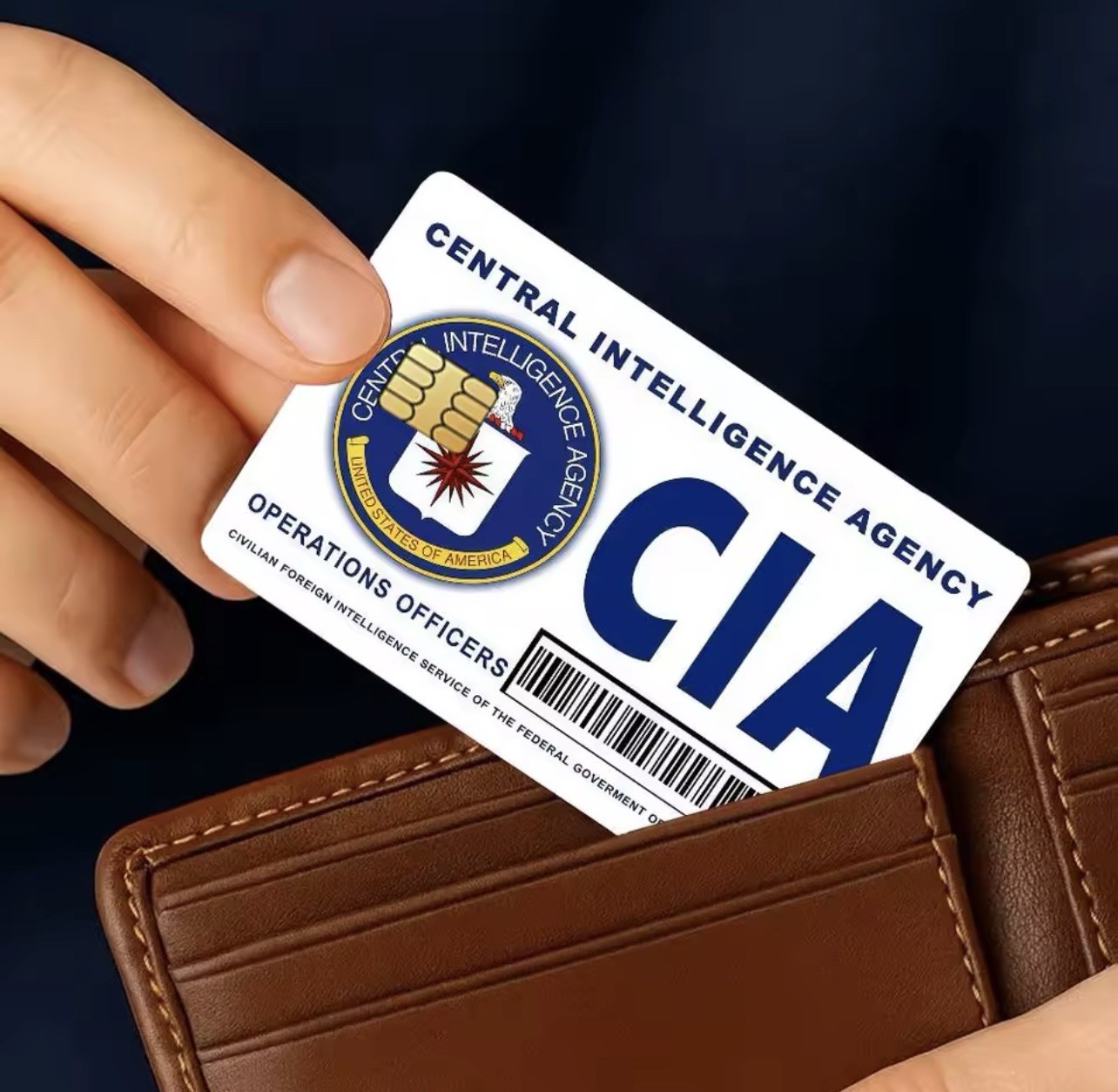 CIA Credit Card Debit Card Waterproof PVC Sticker (parody)