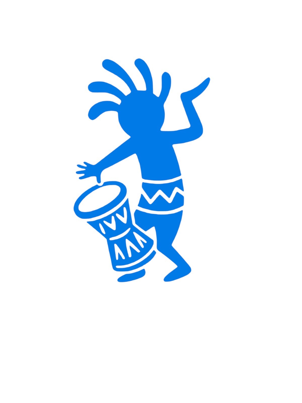 KOKOPELLI Drummer #1 Decal for car Windows Laptops Any Smooth Surface
