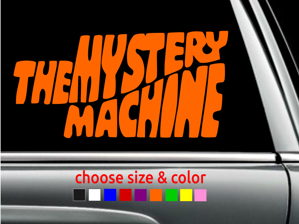 THE MYSTERY MACHINE SCOOBY-DOO Vinyl Decal Car Window Wall CHOOSE SIZE COLOR