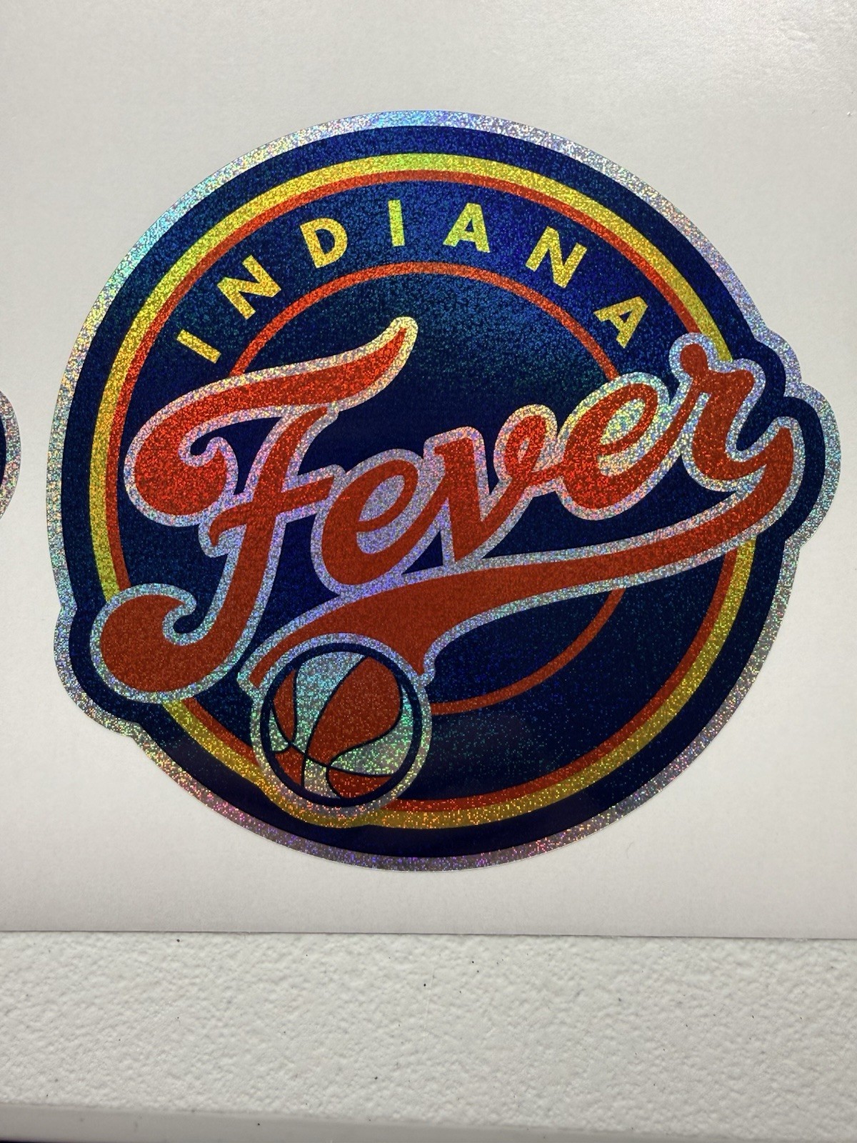 Indiana Fever Holographic Mini Sparkle Vinyl Decal