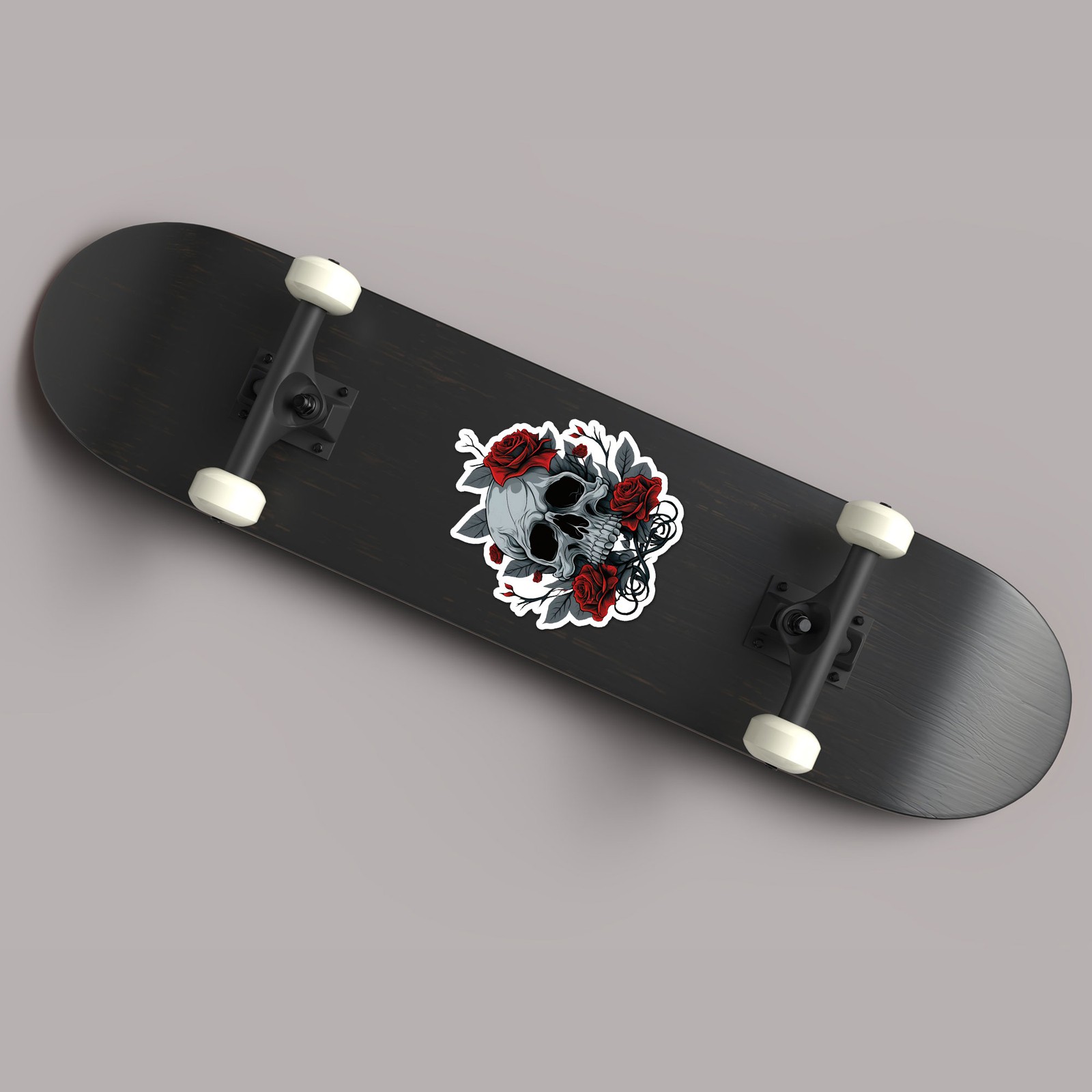 Skull Rose Thorns – Vinyl Decal Sticker – Car Window Laptop – ebn9993