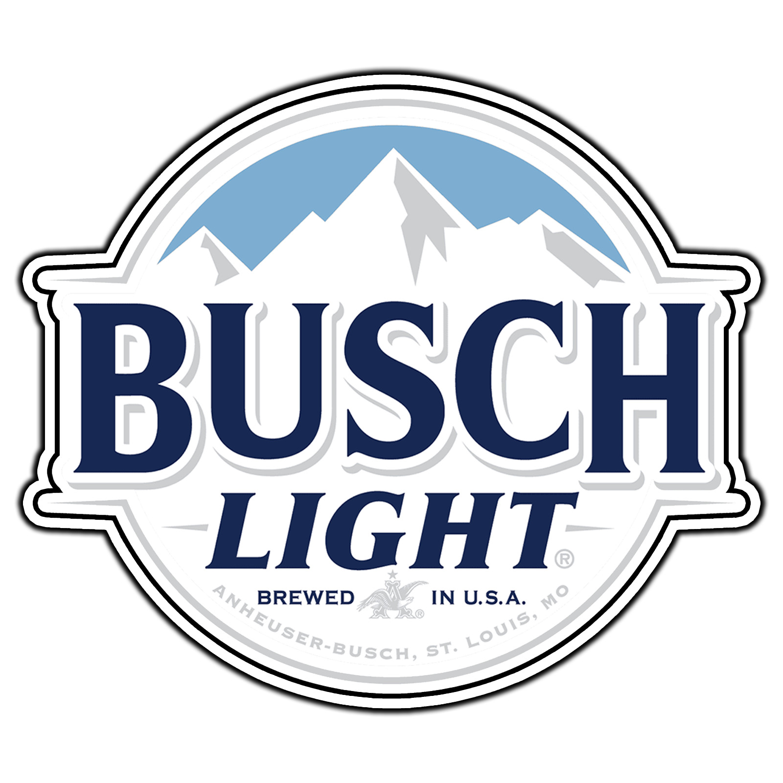 Busch Light Logo #1 Sticker Waterproof Vinyl Decal Die-Cut Garage