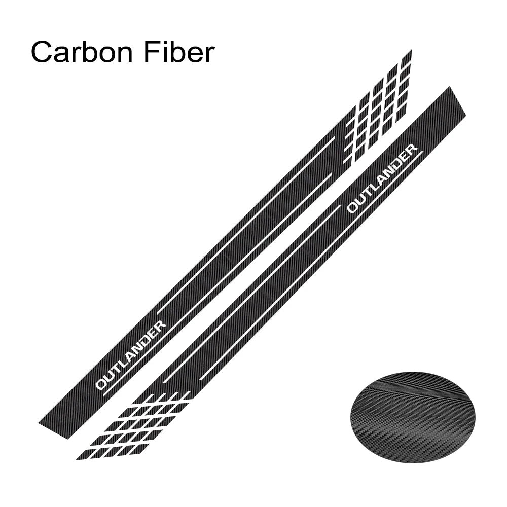 Aftermarket Door Side Skirt Stripe Decal for Mitsubishi Outlander | 2-Piece Vin