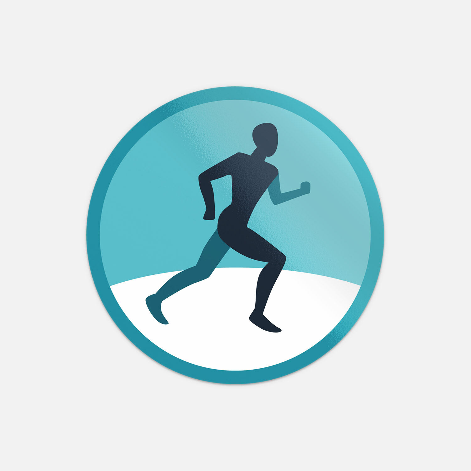 Running Fitness Icon Sign Sport Vinyl Sticker Decal