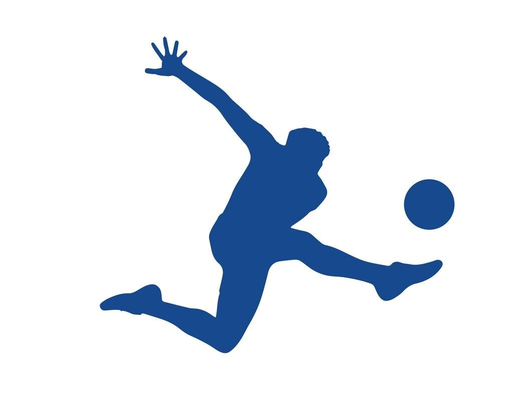 Soccer Player Kicking Ball With Left Leg Decal Sticker | 5.5-Inches