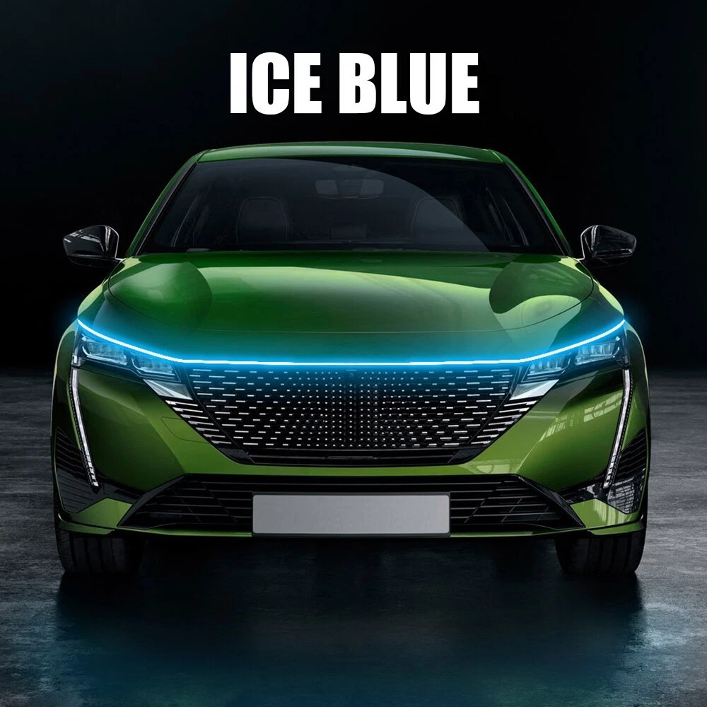 Car Front Hood LED Daytime Running – Flexible Light Strip Waterproof 180cm 12V