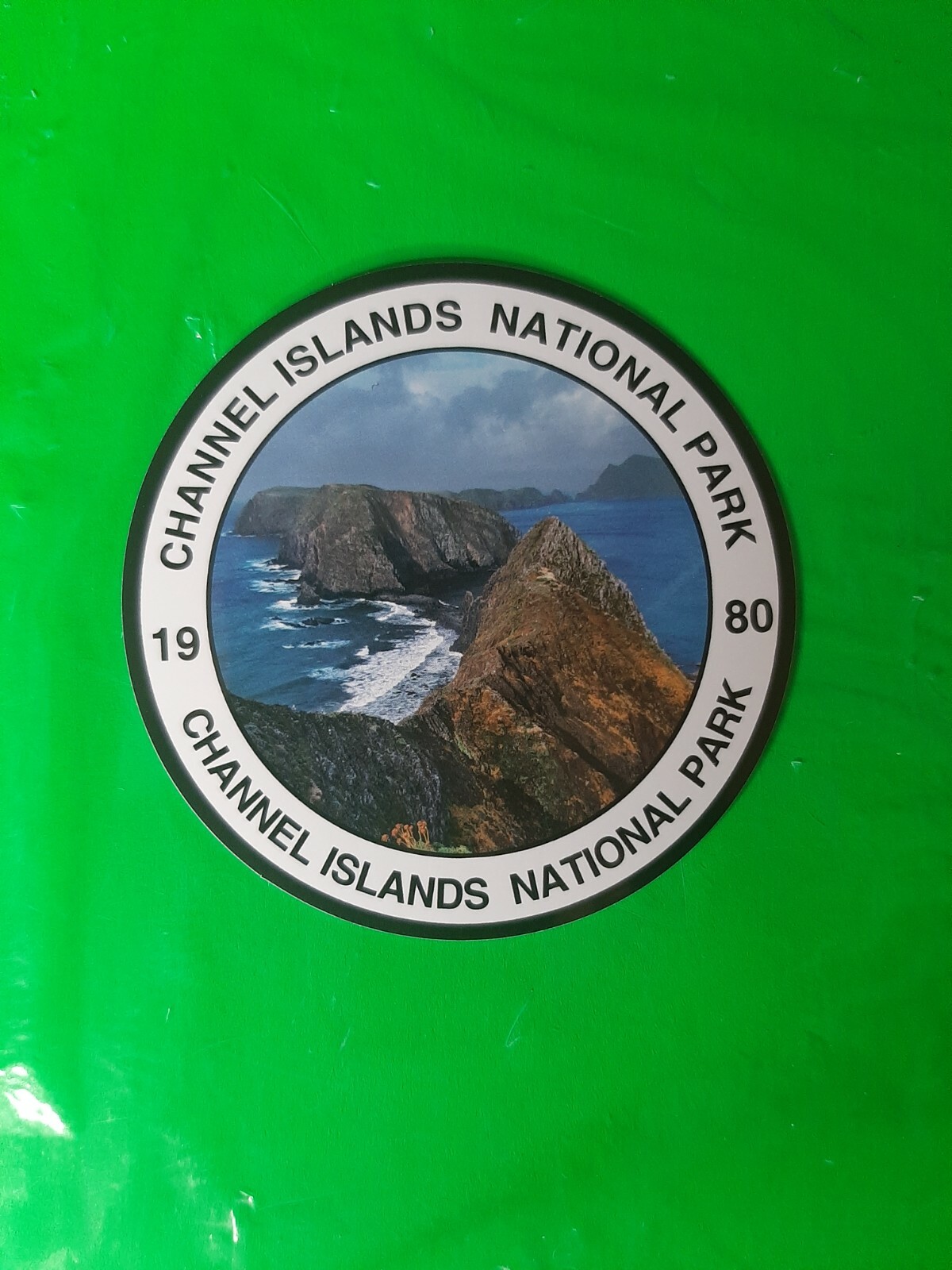 STICKER OF CHANNEL ISLANDS NATIONAL PARK 1980 BRAND NEW collectable VGT