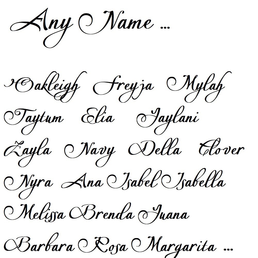 6" Personalized Custom Name Word YETI Decal Tumbler Cup Script Monogram Sticker
