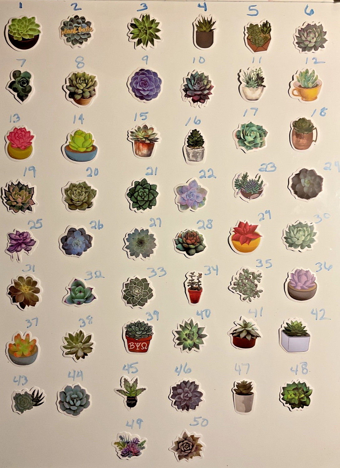 PLANTS Waterproof Vinyl Sticker Deco diy phones, helmets, mugs, cases, planners,