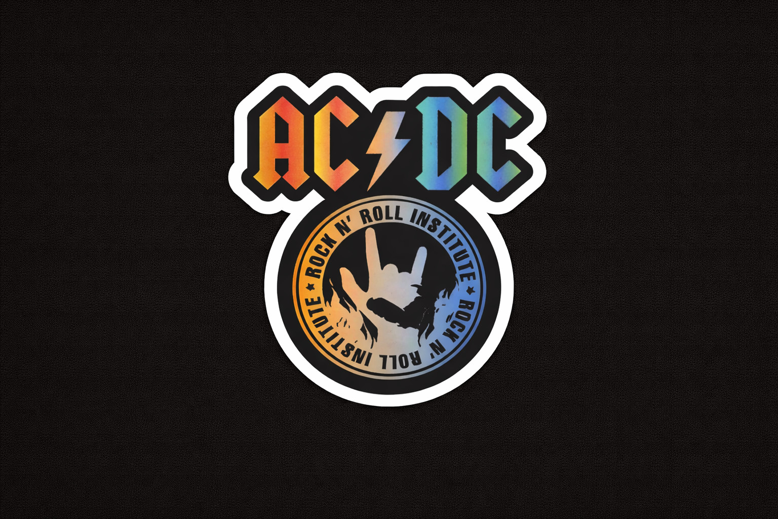 AC/DC Inspired Stickers Classic Rock Band Vinyl Decals Art Music Waterproof Car