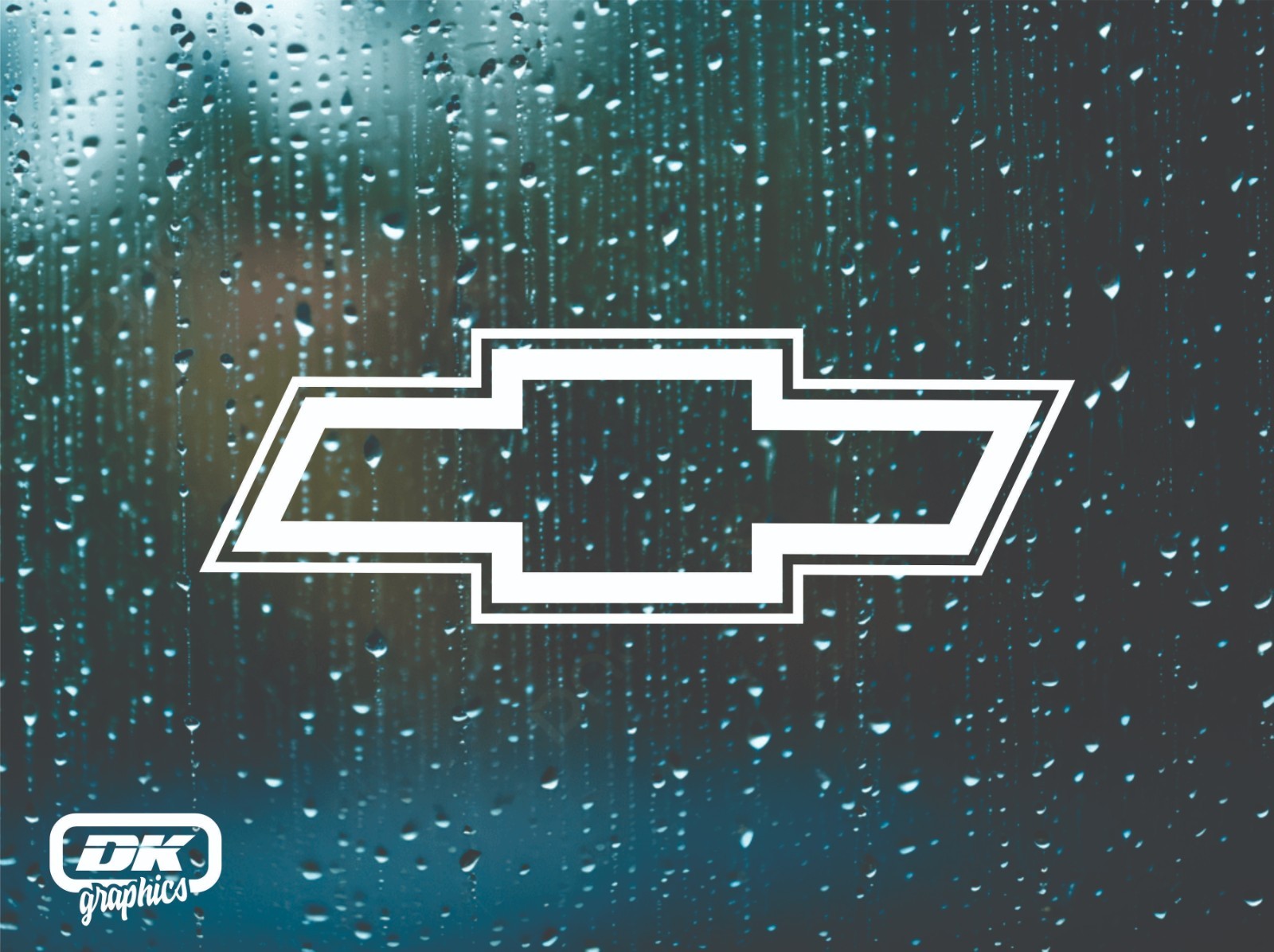 Chevy Bowtie Vinyl Decal. Car Window Sticker