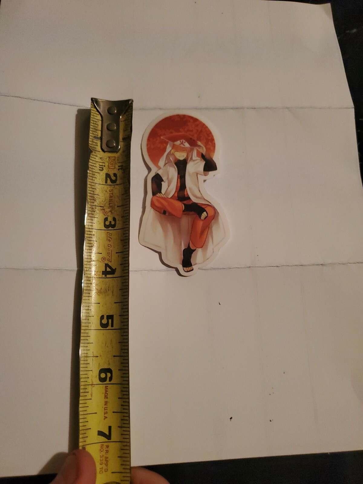 Naruto luaghing hokage- Anime – Sticker size (4×2 inches)