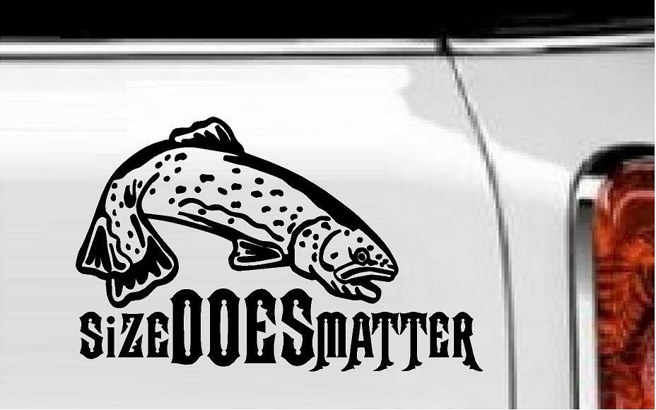 Size Does Matter Vinyl Decal Home Décor 5" x 8"