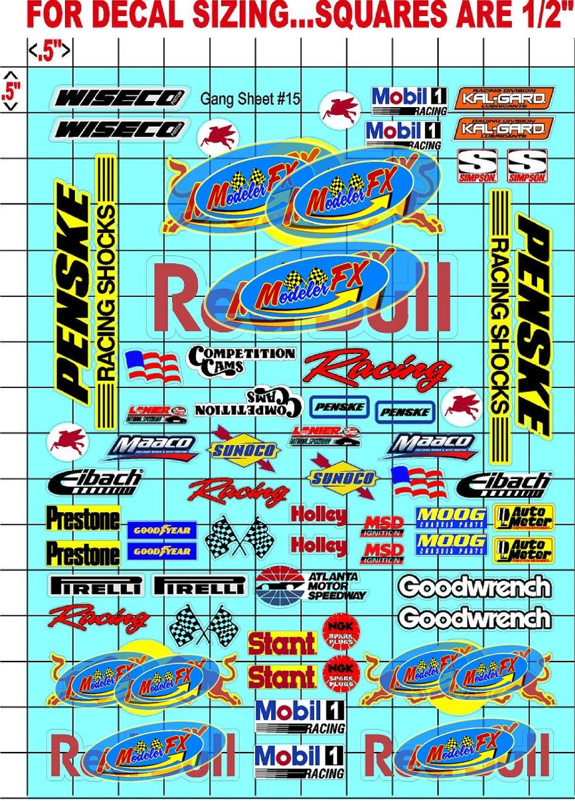 Clear Matte Finish Vinyl Sticker Sheet-R/C MODEL Decalfits 1/10-1/16 Scale