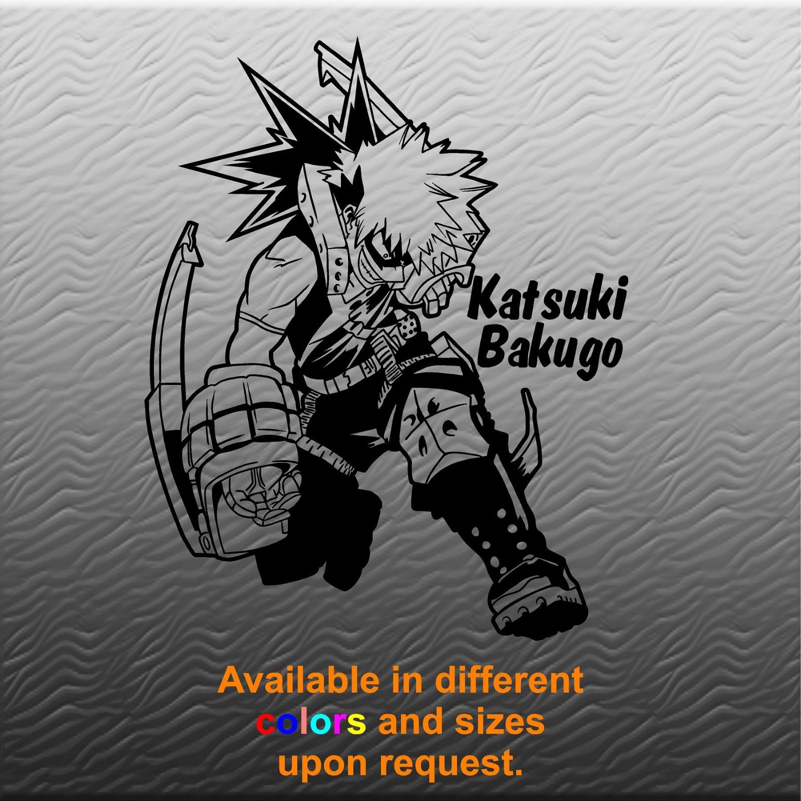 My Hero Academia Katsuki Bakugo – Vinyl Wall Decal. Sticker. Decor. Window. Car