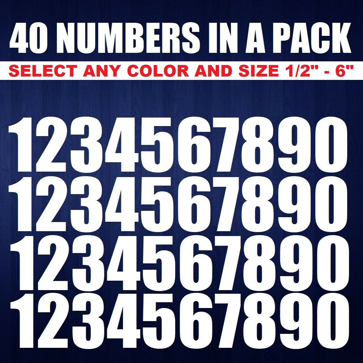 Mailbox Home Locker Garbage Trash Can House Numbers Vinyl Sticker Decal Sign