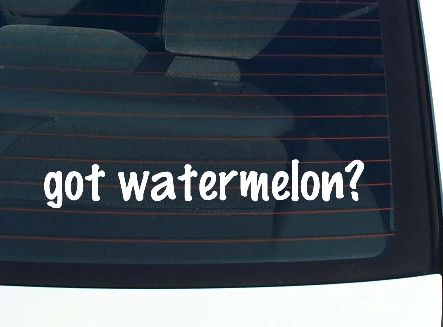 got watermelon? CAR DECAL BUMPER STICKER VINYL FUNNY JOKE WINDOW