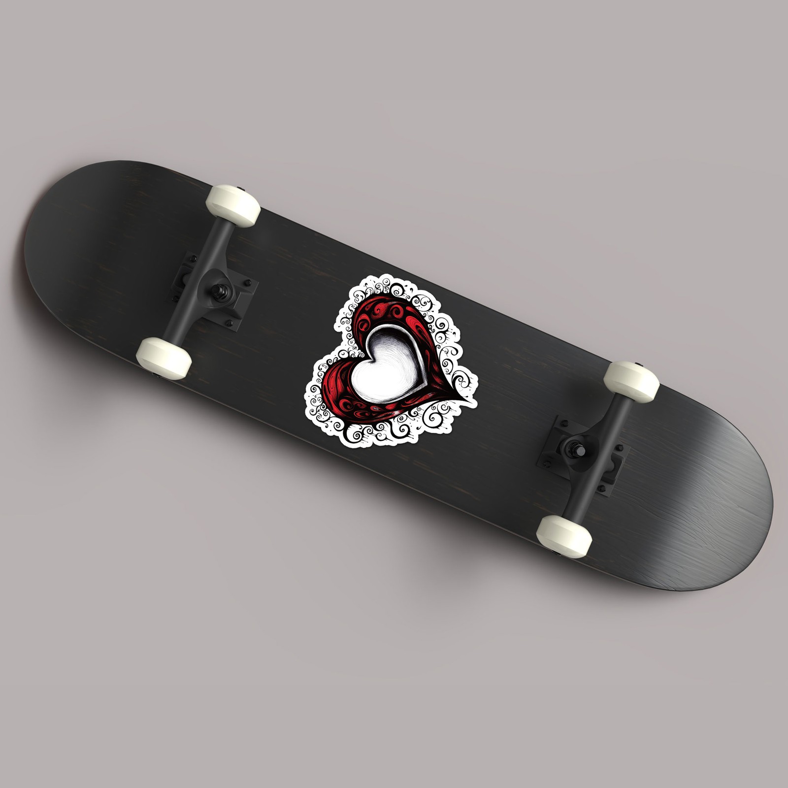 Gothic Red Black Heart – Vinyl Decal Sticker – Car Window Laptop – ebn11686
