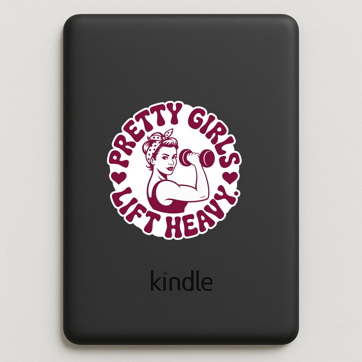 Gym Girl Powerlifting Stickers: Funny Fitness Decals – 4PCS