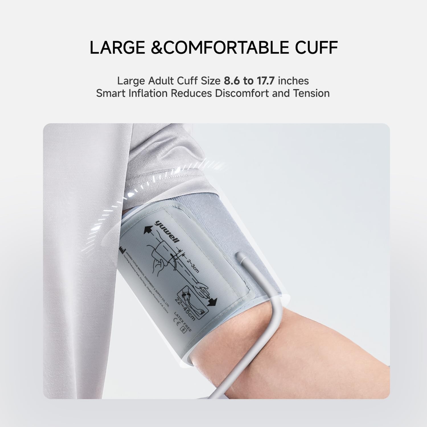 Blood Pressure Monitor, Large Upper Arm Blood Pressure Cuff, Digital Blood Press