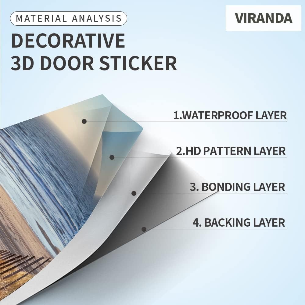 Lifelike 3D Door Mural – TOSKANA Corridor Peel & Stick Decor for Living Spaces