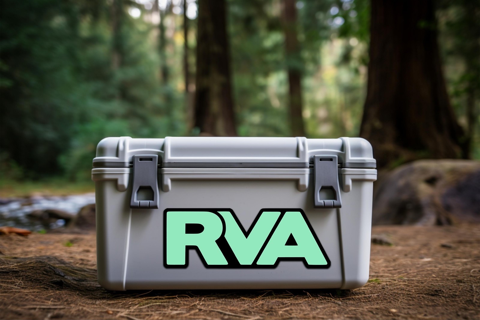 RVA Vinyl Decal: Richmond Virginia Car Sticker Seafoam Color
