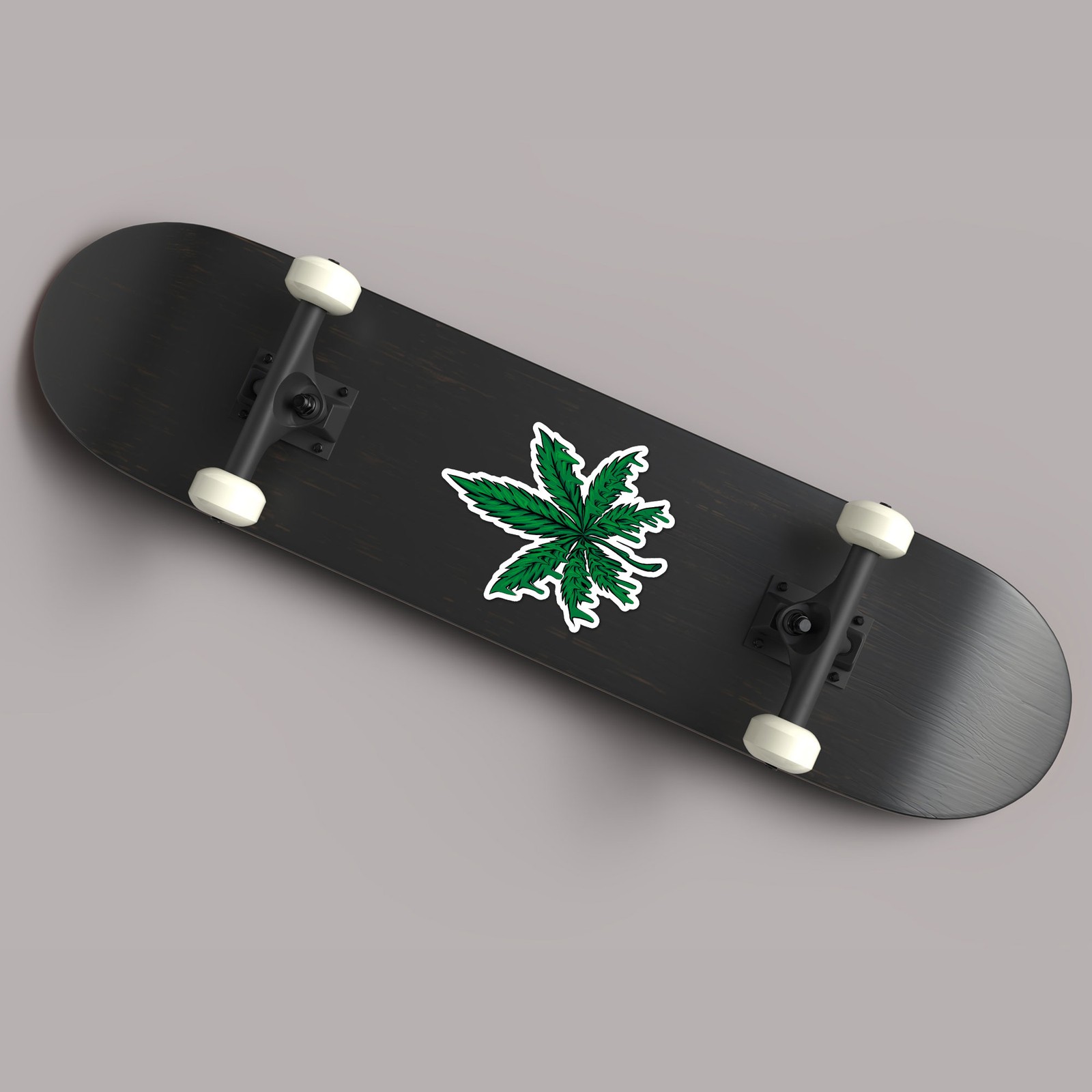 Melting Marijuana Leaf – Vinyl Decal Sticker – Car Window Laptop – ebn8714