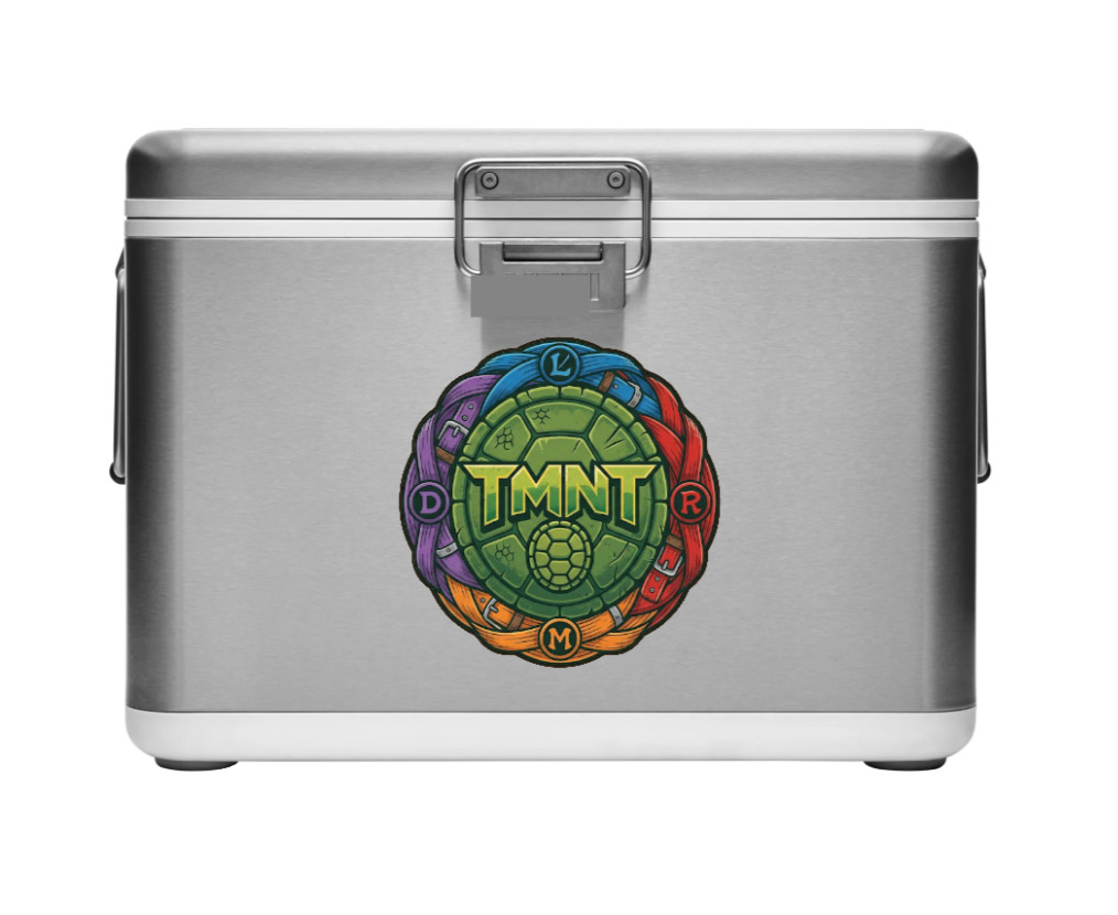 Teenage MN Turtles "Shield" – 4" Handmade Vinyl Decal Vehicle Decor Cooler Cup