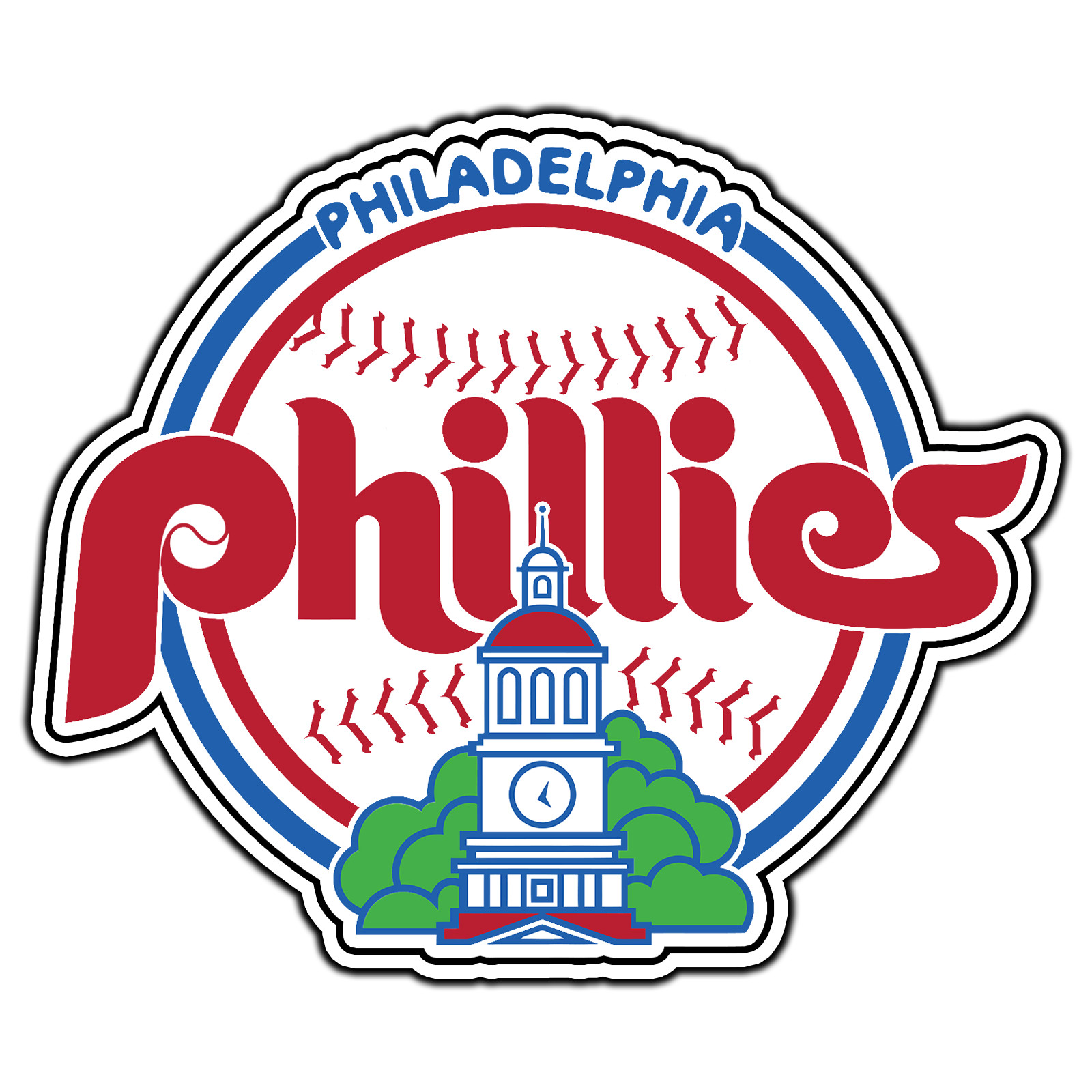 Philadelphia Phillies Logo #11 Baseball Sticker Waterproof Vinyl Decal Die-Cut