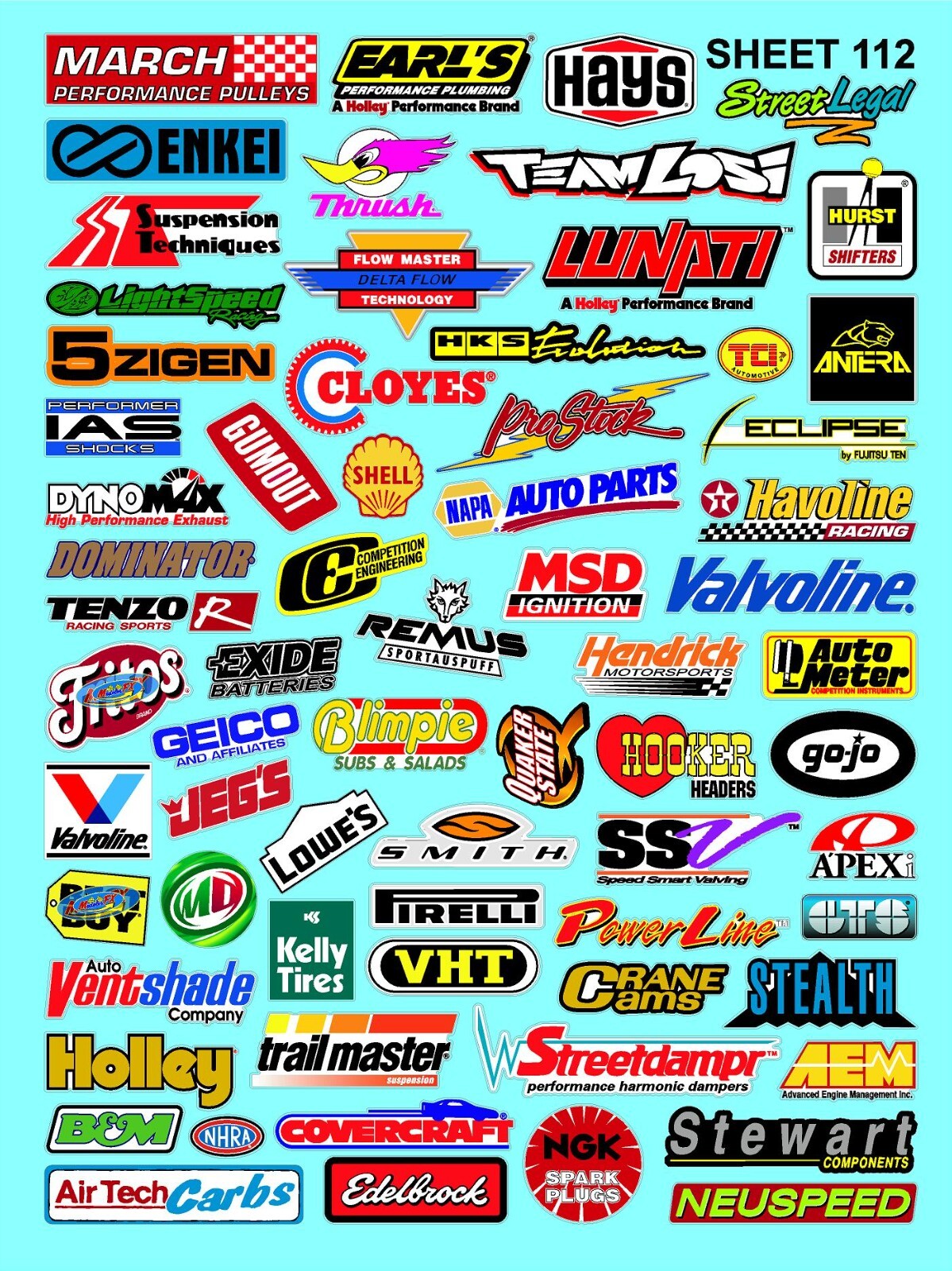 Clear Matte Vinyl Sticker Sheet 112-R/C MODEL Decal fits 1/24-1/16 Scale DIE CUT