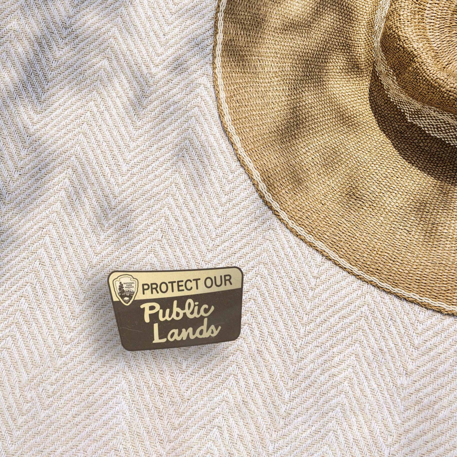 Protect Our Public Lands Sticker – Vintage National Park Sign