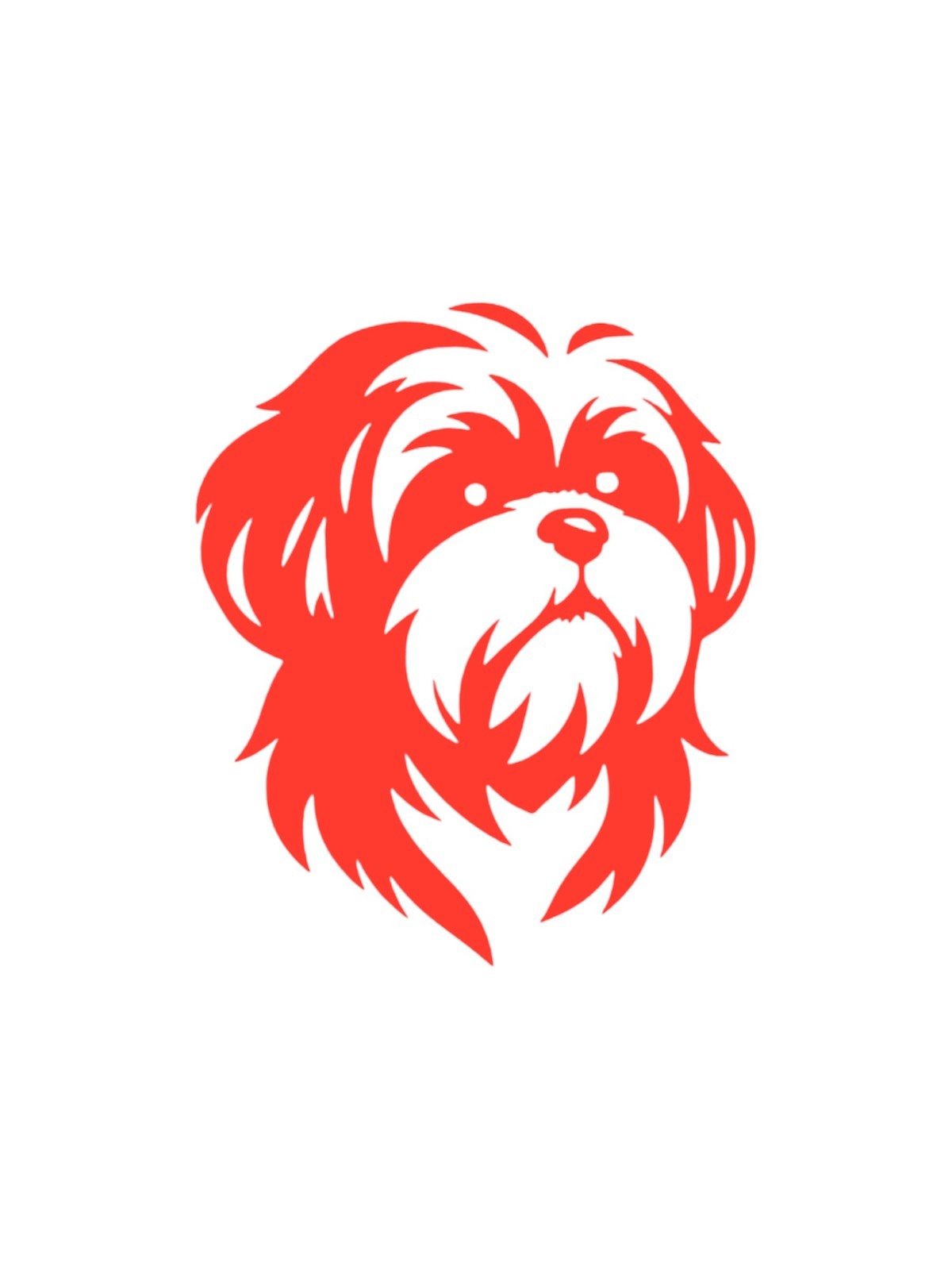Shih Tzu dog Decal for car Windows Laptops most Smooth Surfaces